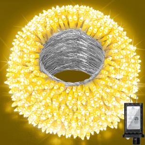 470ft Outdoor Christmas Lights, 1500 LED Super Long String Lights 12 Modes & Timer Memory, Dimmable Outsite Waterproof Light Strings for Xmas Tree Garden Wedding Party Holiday Decorations Warm White