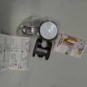 TAILI Shower Head Holder Suction Cup, Handheld Shower Head Bracket, Height Angle Adjustable Wall Mounted, Bathroom Showerhead Holder No Drilling Removable Waterproof, Black