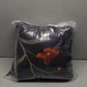 AILONEN Flower Comforter Set Queen Size, Leaves Flowers Print Bedding Set for Girls Boys,Black Theme Duvet Set 3Pcs for Bedroom Decor,1 Quilt ,Soft