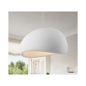 15.7in Wabi Sabi Pendant Lights Kitchen Island Lighting Fixture Ceiling Mount White Modern Japanese Lamp Japandi Chandelier for Dining Living Room Hallway Bedroom Restaurant Hanging Lamp