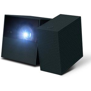 TCL PlayCube 1080P FHD DLP Projector, GTV Portbale Projector with Netflix Certified, 750 ISO Lumens, 4K Supported, 3h Playtime with Built-in 66Wh Battery, Up to 150'' Screen, Auto Focus & Keystone