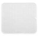 MicoYang Silicone Dish Drying Mat for Multiple Usage,Easy clean,Eco-friendly,Heat-resistant Silicone Mat for Kitchen Counter or Sink,Refrigerator or Drawer Liner White XL 18 inches x 16 inches