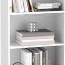 71" inch Tall 5-Tier Book Shelf,Large Freestanding Bookshelf for Home Office and Professional Workspace,Living Room,Bedroom and Dining Room,White (5-Tier,White)