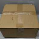 8 Packs Plastic Plant Caddy with Wheels Black and Brown