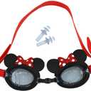 RARITYUS Cute Cartoon Pattern Swim Goggles Waterproof Anti Fog Swimming Goggles for Youth Kids Child (White, S)
