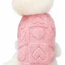 Dog Sweater Dog Clothes Heart Puppy Sweaters Christmas Sweater for Small Dogs Girl Boys Medium Dogs
