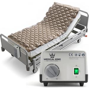 Alternating Air Pressure Mattress Pad with Electric Quiet Pump System for Hospital, Home Use, 80” L x 36” W