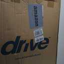 Drive Medical Two-Button Folding Walker With Wheels - Lightweight Rolling Mobility Support - Adjustable Height - Dual Push-Button Operation - 5 Inch Front Wheels - Durable Aluminum - Silver