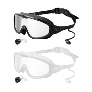 Rantizon Swim Goggles 2 Pack, Wide View Anti Fog&UV Swimming Goggles for Audlt, No Leaking Swim Glasses for Men Women Kids