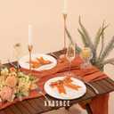 2 x Orange Silk Chiffon Ribbon,Terracotta Frayed Shimmery Silk Ribbon for Bridal Flower Bouquet Christmas Gift Wrapping Wedding Decor Invitations Decorations 1.5" x 15 Yards (5Yards X 3 Rolls)