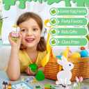 Prefilled Easter Eggs with Bunny Building Toys | Easter Basket Stuffers Fillers for Kids Gifts, Egg Hunt Prizes, Party Favors & Decorations for Boys & Girls