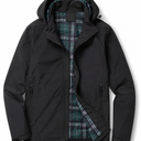 Men's Black Jacket With Plaid Inside Size 3XL