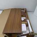 47" TV Stand for TVs up to 55 Inch, Entertainment Center with Storage and Adjustable Shelves, Modern Media Console for Living Room, Walnut