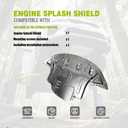Steel Engine Splash Shield Fit for Hyundai Elantra 2017 2018 2019 2020 Front Skid Plate Heavy-Duty Lower Engine Cover Guard Fit for Elantra Engine Shield w/Screw Hardware