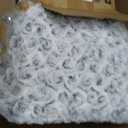KSIIA Washable Dog Bed Medium Size Dog Crate Bed Plush Pet Mat 29"x21" Gray