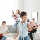 Inflatable Microphones, 24 Piece Set, Pretend Play Microphone Inflates, Durable Water Pool Toys in Assorted Colors, Fun Birthday Party Favors for Kids