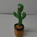 Pbooo Dancing Talking Cactus Mimicking Toy,Talking Repeat Singing Sunny Cactus Toy 120 Pcs Songs for Baby 15S Record Your Sound Sing+Dancing+Recording+LED