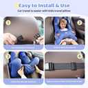 FLORICH Kids Travel Pillow, Car Sleeping Travel Pillow for Kids, Washable H-Shaped Pillow for Adults and Children to Support Head and Body for Road Trips Pillow for Car (Blue)