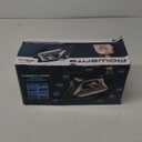 Rowenta Access Stainless Steel Soleplate Steam Iron with Retractable Cord, Powerful Steam Diffusion, Auto-Off and Anti-Drip, 1725 Watts, Black Clothes Iron, DW2459