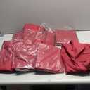 8 Pack Red Round Tablecloth 90 Inch Red Table Cloth Wrinkle Resistant Reusable and Washable Polyester Fabric for Holiday Buffet Wedding Party and Banquet