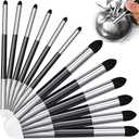 Kosiz Blending Sponge Pen Double Headed Washable Rubbing Sponge Brush Sketch Wipe Reusable Blending Stump Drawing Art Blenders for Artist Highlight Shadow Detail Correcting Tool(12 Pcs)