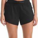 Rrosseyz Womens Hiking Shorts with Pockets Quick Dry Stretch Workout Shorts for Outdoor Casual and Travel (XX-Large, Ink Black)