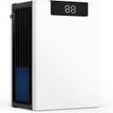 Dehumidifier, 98 OZ Dehumidifiers for Home, (1000sq.ft) Dehumidifier Washable Air Filter, Dehumidifiers for Basement, Bedroom, with Drain Hose, Auto Shut Off, 4/8/12 Timer Setting, White