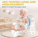 Inflatable Baby Seat for Babies 4-36 Months, Tooktro Blow Up Floor Chair with Built-in Air Pump for Sitting Support, Perfect for Summer and Beach Travel, Inflatable Baby Chair (Olive)