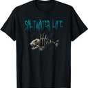 Saltwater Life T-Shirt Fishing Shirt Gift T-Shirt, Small