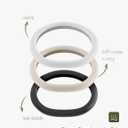Tparts Silicone Steering Wheel Cover for Model Y Juniper/Model 3 Highland 2025-2026 (Standard/Premium/Performance), Anti-Slip Breathable Premium Interior Accessories Steering Wheel Protector (Black)