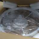 STERREN Ceiling Fans with Lights, 20" White Low Profile Ceiling Fan, 19.7 inch