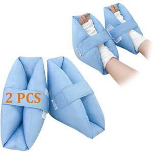 Heel Protectors Cushion Pain Relief Foot Pillow for Pressure Sores Foot Support Boot Surgery Recovery Supplies for Elderly Bedridden Pressure Ulcer Cushions Ankle Pillow for Bed, Wheelchair (1 Pair)