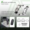 Catalytic Converter Compatible with Chrysler Town & Country 2011-2016, Dodge Grand Caravan/Journey 2011-2019, Avenger 2011-2014, Volkswagen Routan 2011-2014 V6 3.6L (EPA Compliant)