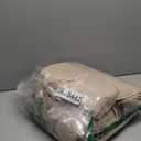 Bedsure GentleSoft 100% Cotton Blanket Queen Size for Bed - Breathable and Lightweight, Soft Cozy Textured Herringbone Woven Blanket for Summer, Light Brown, 90x90 inches