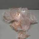 6 Pieces Martini Glasses 10.5oz Plasitc Ribbed Coupe Glasses Champagne Shatterproof Acrylic Vintage Cocktail Glassware Margarita Wine Glasses Disposable Cups for Parties Wedding Anniversary Bar Pink