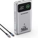 MOVE SPEED 145W Laptop Power Bank, PD 3.1 25,000mAh Fast Charging Portable Charger with 240W Type C Cable, USB C 3-Port with Digital Display Travel Outdoor Charger for iPhone, Dell, MacBook, Galaxy