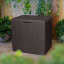 Keter City Outdoor Plastic Storage Box Garden Furniture 57.8 x 44 x 54.8 cm - Brown