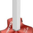 PVC Pipe Reamer 1/ 2 Inch Head, PVC Fitting Saver with 3 Carbide Insert, Socket Saver Plumbing Tool Plastic Pipe Fitting Reamer for Schedule 40 CPVC ABS Socket Hub, Fit Standard 1/ 2" Drills