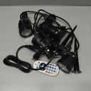 Halloween Christmas Spotlight Outdoor: 12W RGBW LED Spot Lights Outdoor with 16 Color Changing for Yard Garden Decor | 4 Pack of IP65 Waterproof 120V Plug in Landscape Lighting with Remote