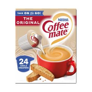 Coffee-mate Coffee Creamer Liquid Singles, Original, 24 Count (Pack of 4) (EXP 08/01/26)