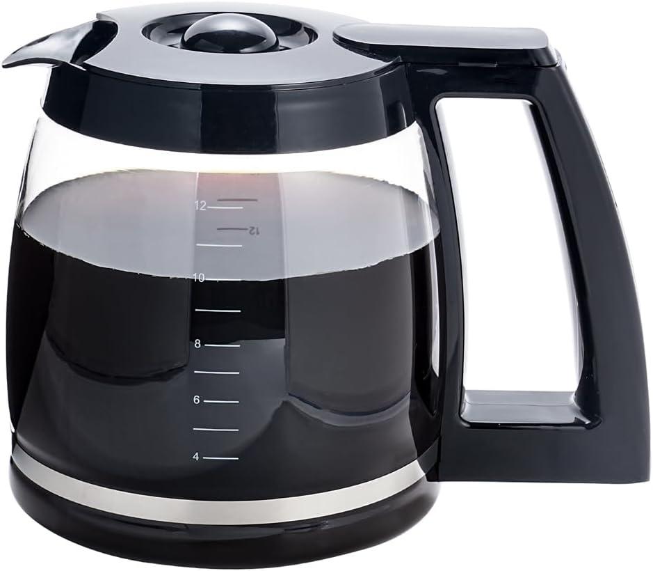 DGB-400, DGB-400NAS, SS-15, SS-15P1, SS-16, SS-4N1(NAS), SS-GB1(NAS), CHW-16 Glass Coffee Carafe Replacement for Cuisinart Coffee Maker 12-Cup Pot Replace DGB-400CF, SS-15/16CRF, SS-4N1CRF, CHW-16CRF.