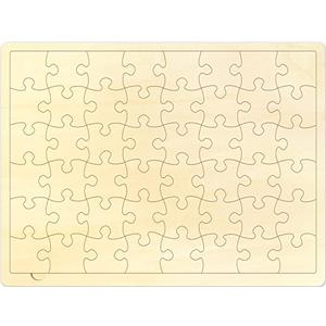 30 Piece Blank Puzzle with Tray to Draw on, Each Piece is Unique, Custom Puzzle for Crafts & DIY, Make Your Own Wooden Jigsaw Puzzles
