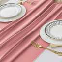 2 Pack 10 Ft Chiffon Table Runner Blush Pink Gauze Long Table Runners 27x120 Inches Sheer Tulle Table Runner for Rustic Wedding Reception Bridal Shower Decorations Birthday Party