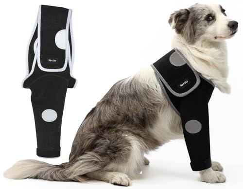 Spajoy Dog Recovery Suit, Medical Cone Alternative, Abrasion Resistant Dog Recovery Sleeve, Washable 3mm Thick and Waterproof, Pet Wounds Prevent Licking, Bite, Being Wet, and Keep Dry