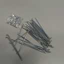 Bike Spokes Electric Bicycle E-Bike Tricycle Wheel Silver Spokes 12G 2.5mm Steel 45mm-254mm with Nipples 38pcs(Silver,12G-120mm)