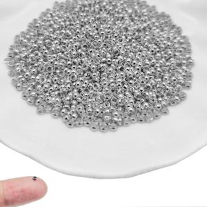 1000Pcs 3mm Brass Crimp Beads Metal Spacers Stopper Beads Metal Round Bead Spacers Beads Clamp Ends for DIY Jewelry Making,Bracelet Necklace EarringWhite K