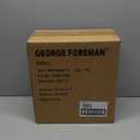 George Foreman 4-Serving Removable Plate Electric Grill and Panini Press, George Tough Non-Stick Coating, Drip Tray Catches Grease, Black