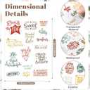 Laumoi 546 Pcs 24 Sheet Scrapbook Stickers Vintage Words Stickers for Journaling Inspirational Nice Words Sentences Waterproof Aesthetic for Family Water Bottles Laptop(Lovely Style)