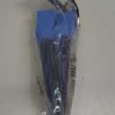 Sporti Adult-Kids Swim Fins for Pool Lap Swimming - Long Floating Fins for Swimming & Snorkeling - Swim Flippers for Training (Youth 4-5 / W 6, Navy-Blue)