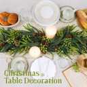 HOHOTIME 36Pcs Christmas Glitter Berries Stems, Light Avocado Green 9.5 Inch Artificial Christmas Tree Picks for Christmas Tree Decorations Ornaments DIY Crafts Vases Holiday Wedding Home Xmas Decor